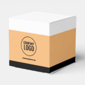 モダンな白桃ブラック企業ロゴウェブサイト フェイバーボックス (裏面サイド)