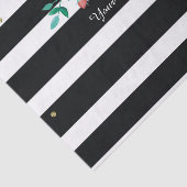 モダンな白黒のストライプのな金ゴールドのティッシュペーパー 薄葉紙 (詳細)