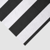 モダンな白黒のストライプパターン 薄葉紙 (詳細)