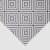 モダンな白黒ストライプの種族パターン 薄葉紙 (詳細)