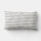 モダンな白黒ストライプのLumbarの装飾用クッション ランバークッション (裏面)