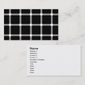 モダンな白黒光学パターン 名刺 (正面/裏面)