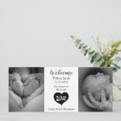 モダンな白黒写真の誕生の発表 案内状 (スタンド正面)