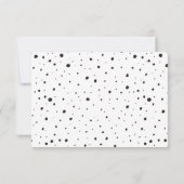 モダンな白黒原稿 サンキューカード (裏面)