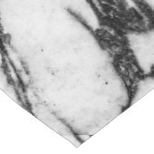 モダンな白黒大理石の石 ショートテーブルランナー (コーナー)