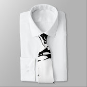 モダンな白黒大理石パターン ネクタイ (タイ)