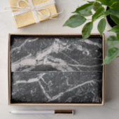 モダンな白黒大理石パターン 薄葉紙 (ギフト)