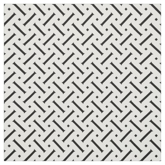 モダンな白黒幾何学的なパターン ファブリック (見本)
