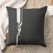 モダンな白黒抽象的な装飾用クッション クッション (ブランケット)