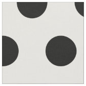 モダンな白黒水玉模様 ファブリック (クローズアップ)