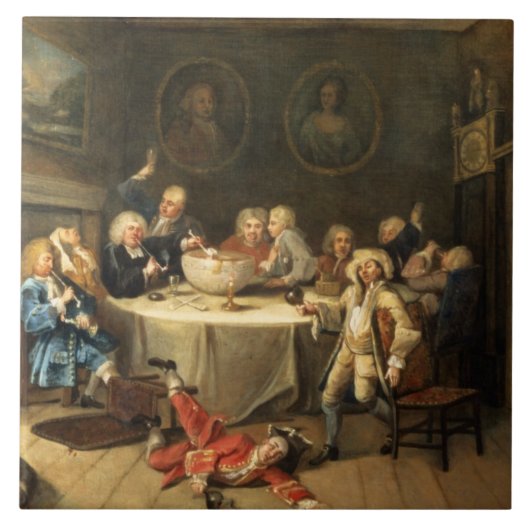 モダンな真夜中の会話 タイル (正面)