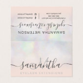 モダンな真珠のnacreのグラデーションな赤面の目のアフターケア 名刺 (外部フラット)