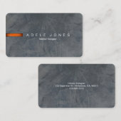 モダンな石板の名刺 名刺 (正面/裏面)