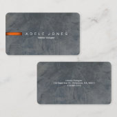 モダンな石板の名刺 名刺 (正面/裏面)