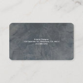 モダンな石板の名刺 名刺 (裏面)
