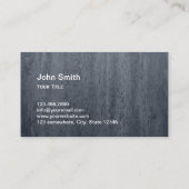 モダンな石造りの背景のカッコいいQRコード 名刺 (裏面)