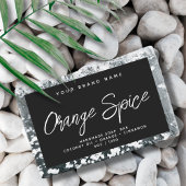 モダンな石鹸 シンプル エレガントな化粧品 長方形シール