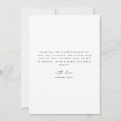 モダンな破れた写真の結婚式サンクスカード サンキューカード (裏面)