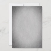 モダンな破れた紙の卒業写真発表 招待状 (裏面)