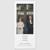 モダンな磁石式結婚式Save The Date (正面)