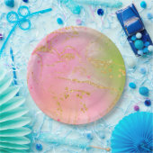 モダンな祝祭のためのトレンディな丸型紙皿 ペーパープレート (パーティー)