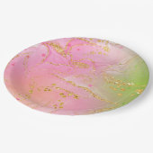 モダンな祝祭のためのトレンディな丸型紙皿 ペーパープレート (アングル)