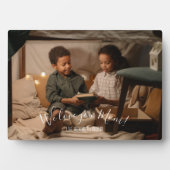 モダンな私たち愛してるママの写真プレート フォトプラーク (正面)