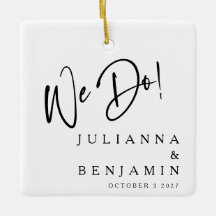 モダンな私たち 素敵なカスタム ブラック＆ホワイト ウェディング