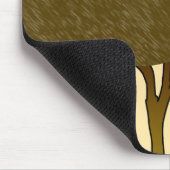 モダンな秋の木 マウスパッド (コーナー)