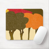 モダンな秋の木 マウスパッド (マウス)