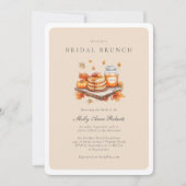 モダンな秋の水彩画 ブライダル ブランシュ 招待状 (正面)