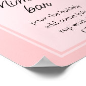 モダンな秋の花 フローラル ダスティーローズ ミモザバー ポスター (角)