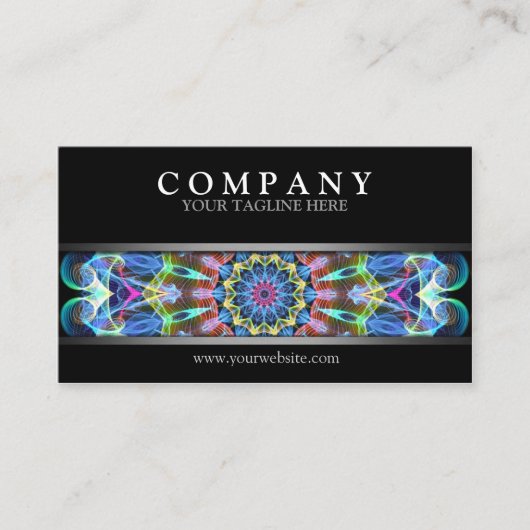 モダンな移動スクロール曼荼羅 名刺 (正面)