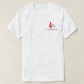 モダンな空調ロゴデザイン ユニフォーム Tシャツ (デザイン正面)