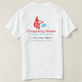 モダンな空調ロゴデザイン ユニフォーム Tシャツ