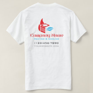 モダンな空調ロゴデザイン ユニフォーム Tシャツ
