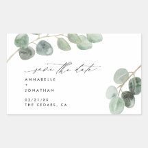 モダンな筆記体エレガントなヴィンテージ風の写真なしのユーカリ