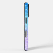 モダンな紫のグラデーション青ラメ Case-Mate iPhoneケース (裏面 / 右)