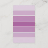 モダンな紫色および灰色 名刺 (裏面)