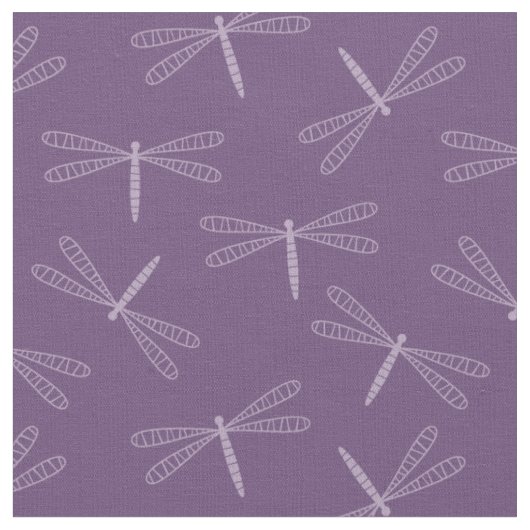 モダンな紫色のトンボ ファブリック (クローズアップ)