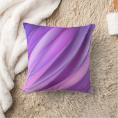 モダンな紫色の抽象芸術のスタイルの枕 クッション (ブランケット)