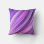 モダンな紫色の抽象芸術のスタイルの枕 クッション (裏面)