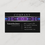 モダンな紫色の欲求 名刺 (裏面)