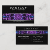 モダンな紫色の欲求 名刺 (正面/裏面)