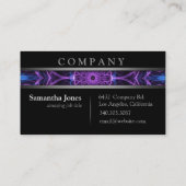 モダンな紫色の欲求 名刺 (裏面)