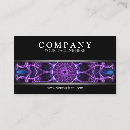 モダンな紫色の欲求 名刺 (正面)