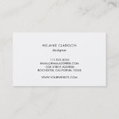 モダンな紫色の紫色の宝石用原石のgeodeの鉱物 名刺 (裏面)