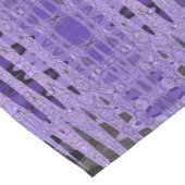 モダンな紫色の黒いデザイン ショートテーブルランナー (コーナー)