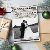 モダンな結婚と喜び 新聞写真 クリスマス