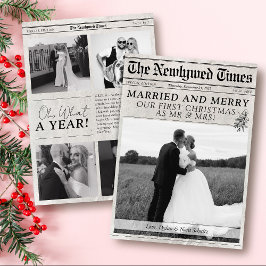 モダンな結婚と喜び 新聞写真 クリスマス